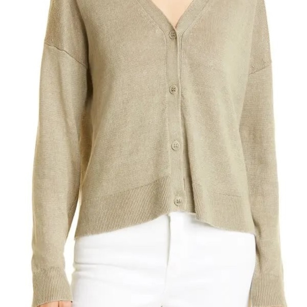 Linen Boyfriend Cardigan